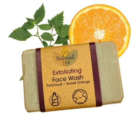 Ansikt-såpe med pimpstein og patchouli/søt appelsin