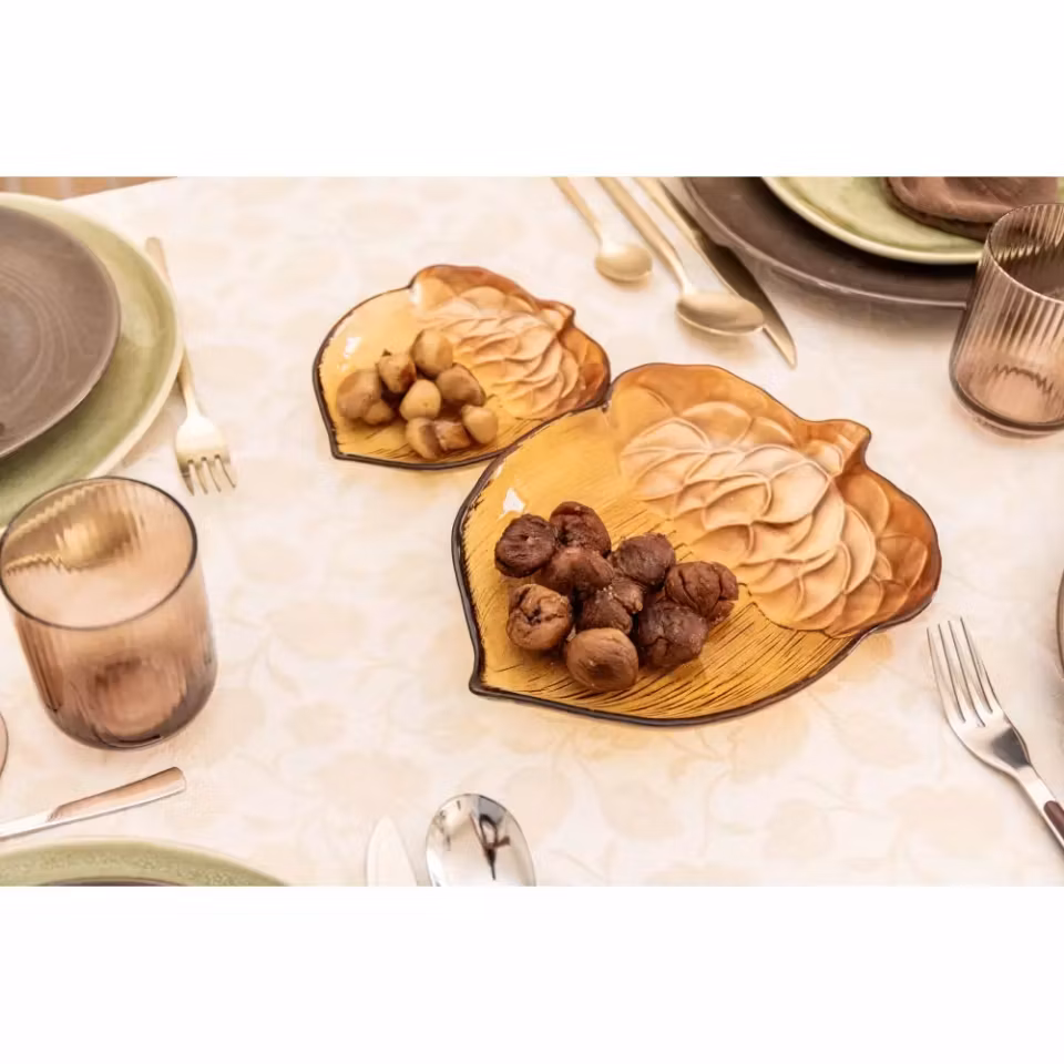 Hasselnøttfat i glass lite