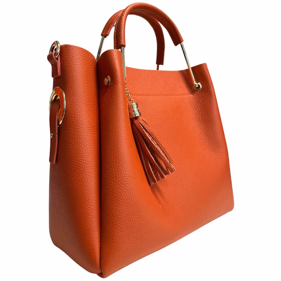 Fiona nude Italiensk skinnveske, håndlaget i Firenze