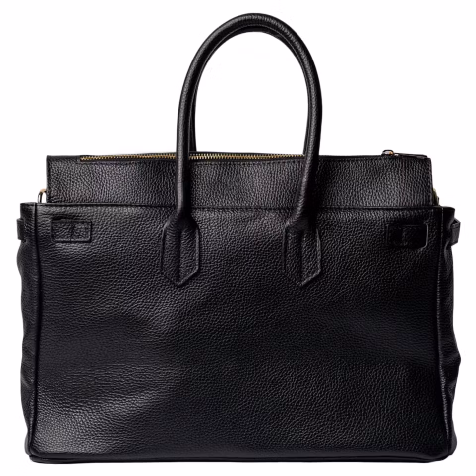 Bianca beige italiensk skinnveske, håndlaget i Firenze