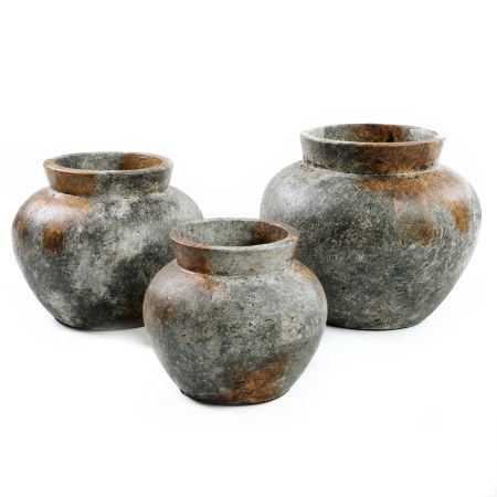 Krukke Funky Antique M håndlaget terracotta 23x29cm