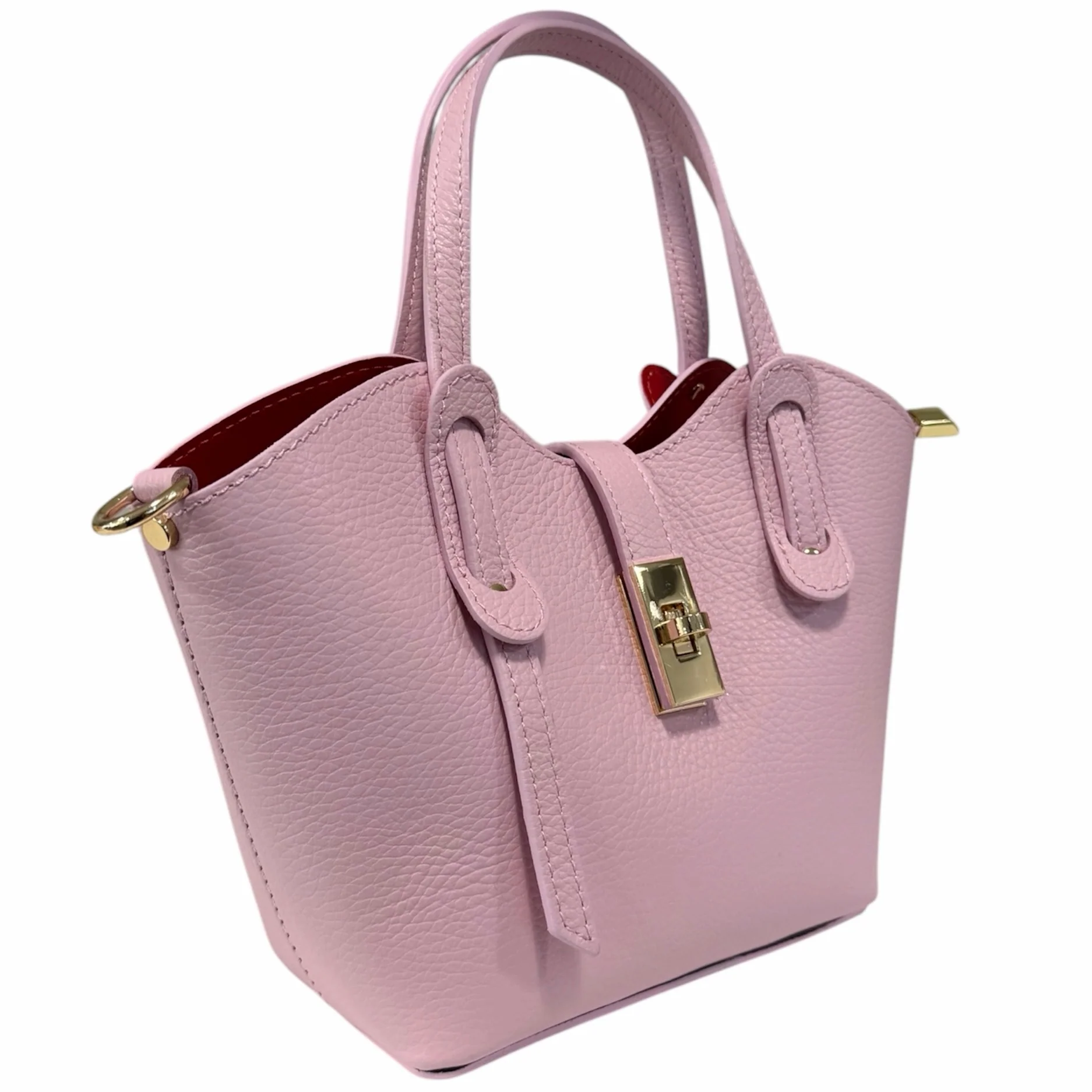 Concetta rød håndveske i skinn