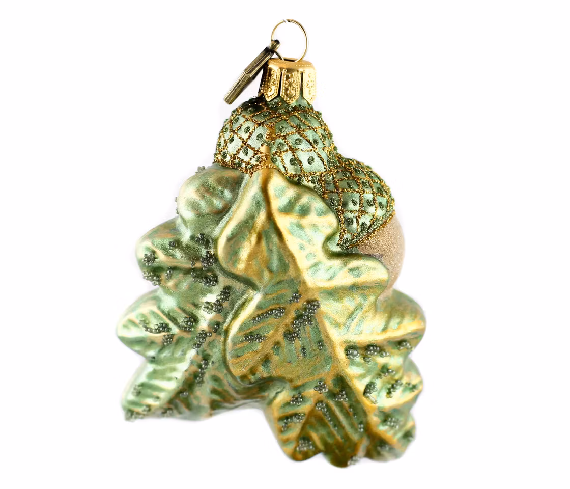 Tre nøtter til Askepott, 9 cm hånddekorert glassornament