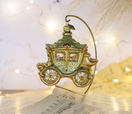 Eventyrvogna, 10 cm hånddekorert glassornament
