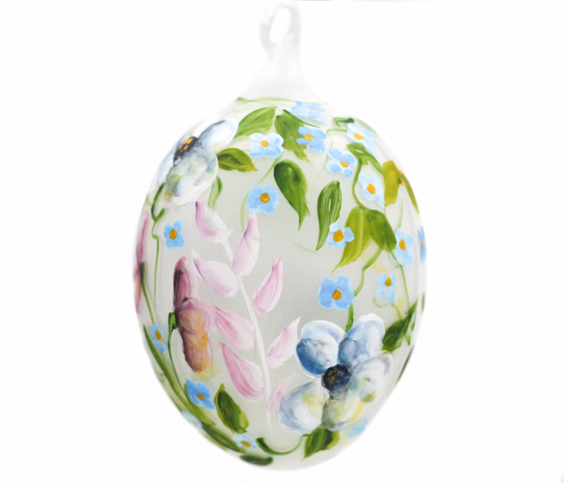 Stæren kommer, 9 cm hånddekorert glassegg