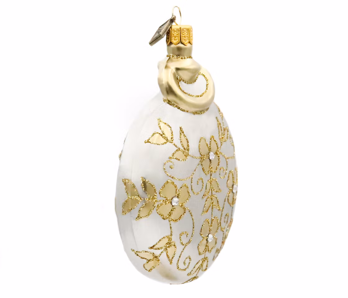 Lomme-ur,  10 cm hånddekorert glassmedaljong