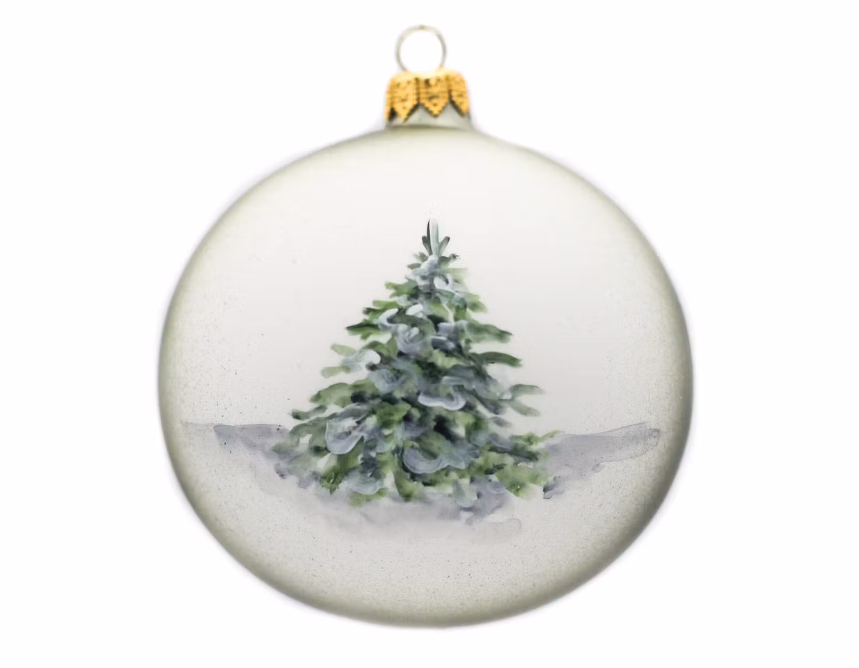 Ekornbarna, 10 cm hånddekorert glasskule