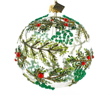 Den sjarmerende skogen, 8 cm hånddekorert glasskule