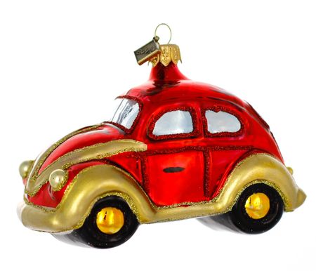 Julebobla, 12 cm hånddekorert glassfigur