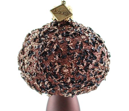 Skogsoppen, 10cm hånddekorert glassornament