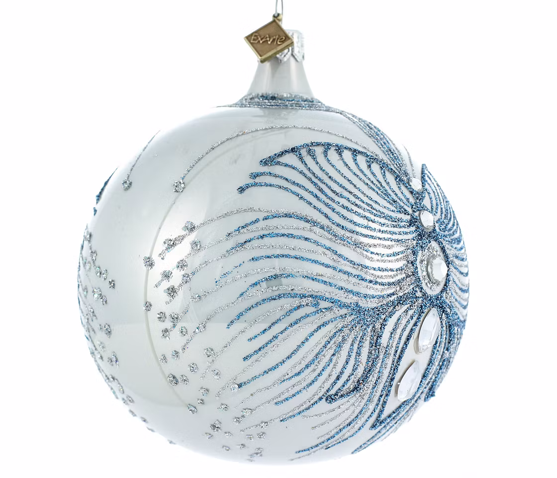 Nordlyset, 10 cm hånddekorert glasskule