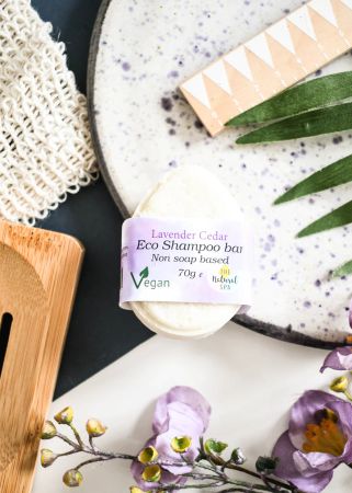 Shampoo-bar lavendel og seder "Curly Hair Method", ikke såpebasert