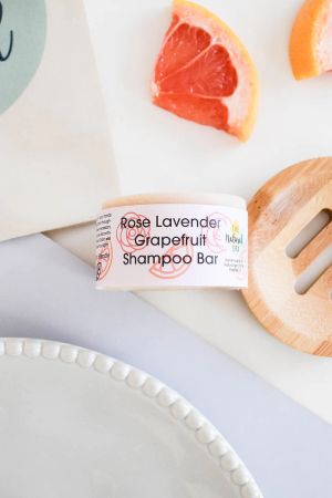 Rose, lavendel og grapefrukt shampoo-bar