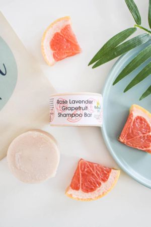 Rose, lavendel og grapefrukt shampoo-bar