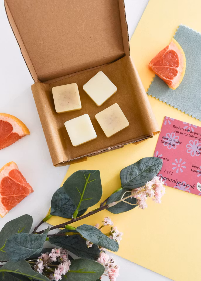 Reisesett 4 små balsam-barer, 2 dufter