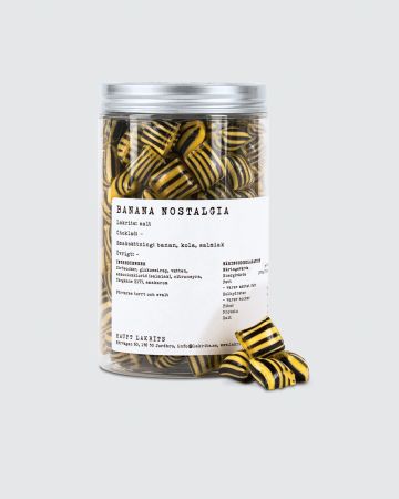 Banana nostalgia, lakriskaramell fra Haupt