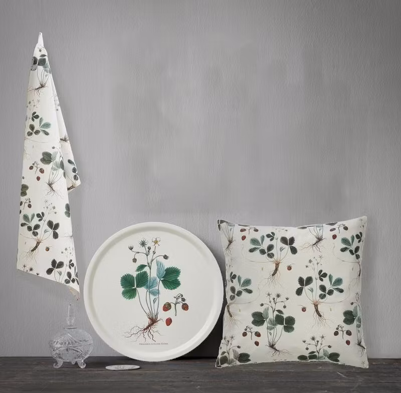 Jordbær kjøkkenhåndkle 70x48 cm