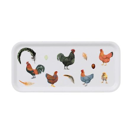 Høner serveringsfat 32x15cm