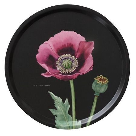 Rosa valmue serveringsfat 38cm dia