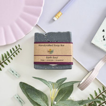 Earth Soul Såpebar 100g, salvie, lavendel og grapefrukt