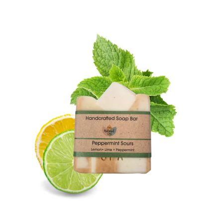 Peppermint Såpebar 100g, naturlig peeling