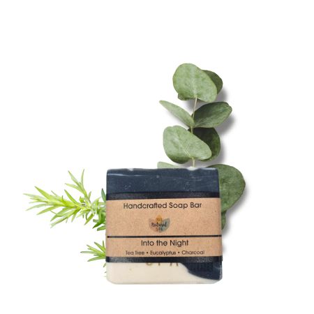 Into the night Såpebar 100g, Teatree, eucalyptus og aktivt kull