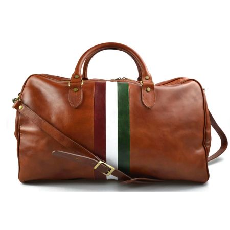 Enzo brun Italiensk skinnbag, håndlaget i Firenze