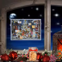 Adventskalender "Juletre i skogen" i papir
