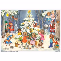 Adventskalender "Juletre i skogen" i papir