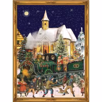 Adventskalender "Nissens tog" i papir