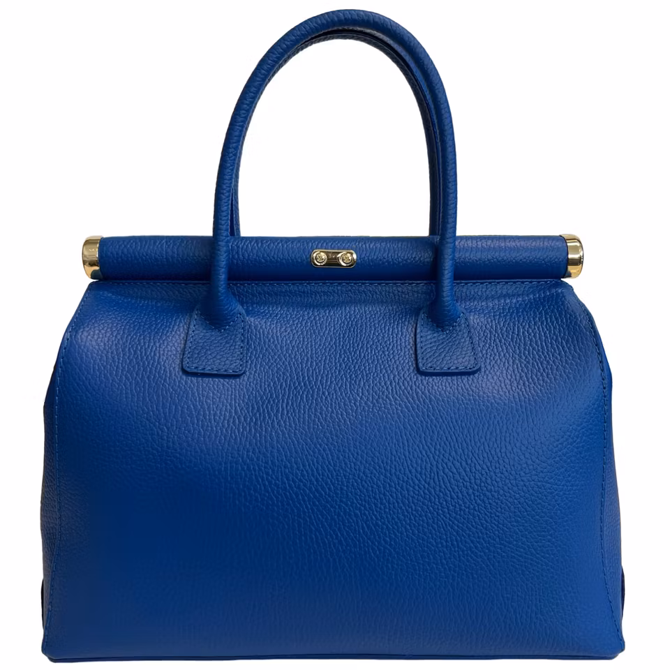 Giulia mørkebrun Italiensk skinnveske, håndlaget i Firenze