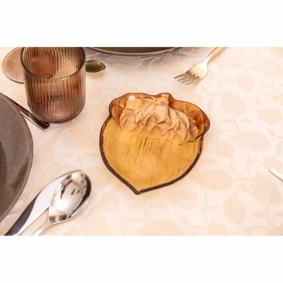 Hasselnøttfat i glass stort