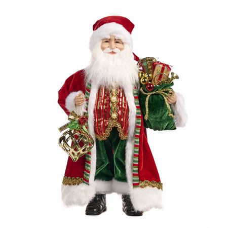 Nordpol-nisse med pynt og gaver, 48 cm