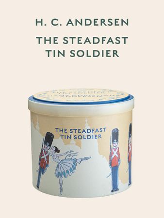 Den standhaftige tinnsoldat fløtekarameller i metallboks