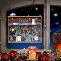 Adventskalender "Den Viktorianske butikken" i papir