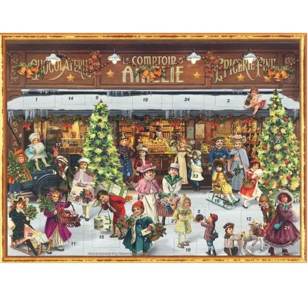 Adventskalender "Den Viktorianske butikken" i papir
