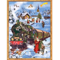 Adventskalender "Jernbanen i snøen" i papir