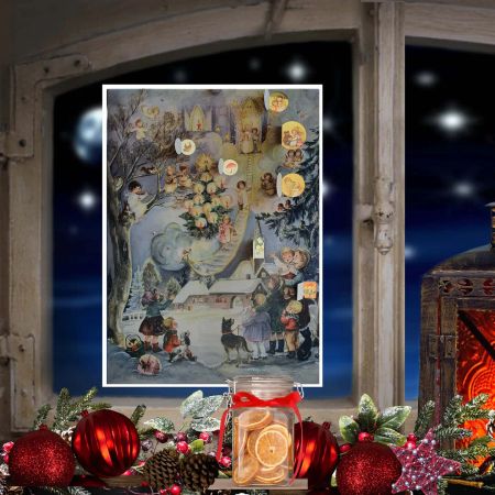 Adventskalender "Se stigen til himmelen" i papir