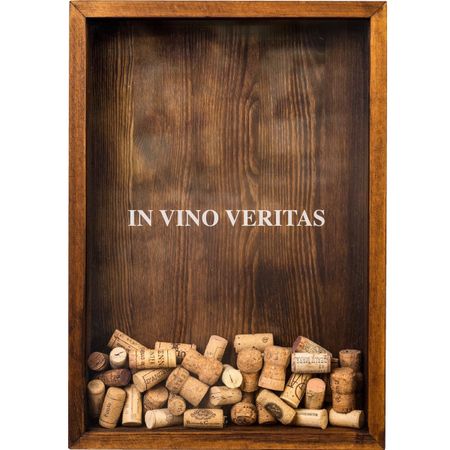 The Corkbox, In vino veritas kork-ramme i valnøttfarge