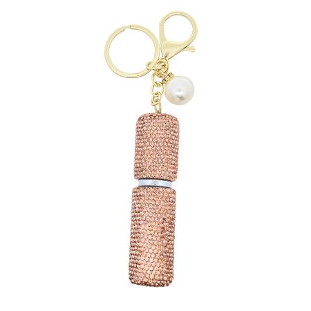Mini parfymeflaske med rhinestone, i flere farger