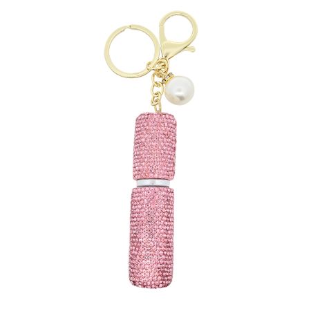 Mini parfymeflaske med rhinestone, i flere farger
