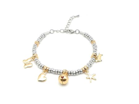 Armbånd med charms, bjelle eller katt