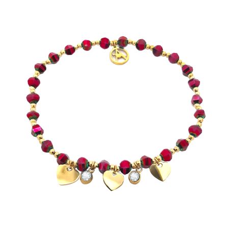 Armbånd med rhinestone krystall, i flere farger