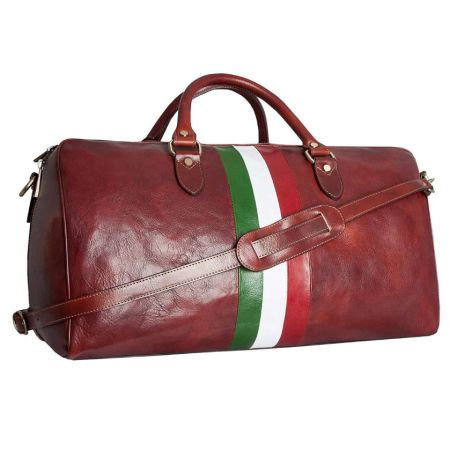 Enzo rød Italiensk skinnbag, håndlaget i Firenze