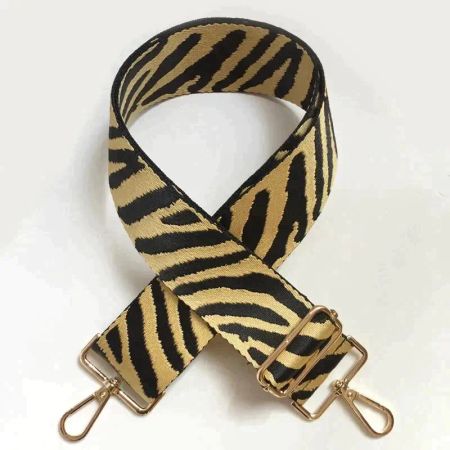 Håndlagde Zebra veskestropper i flere farger fra Italia