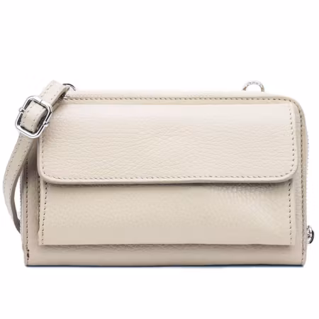 Carmen italiensk beige skinnveske, håndlaget i Firenze