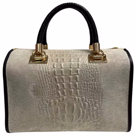 Italiensk beige skinnveske Kesia, håndlaget i Firenze
