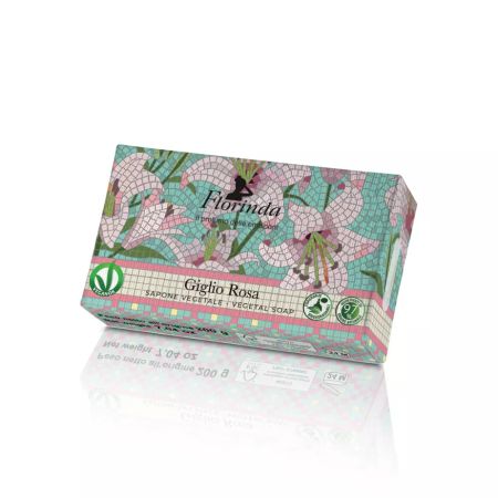 Italiensk naturlig rosa lilje såpe-bar