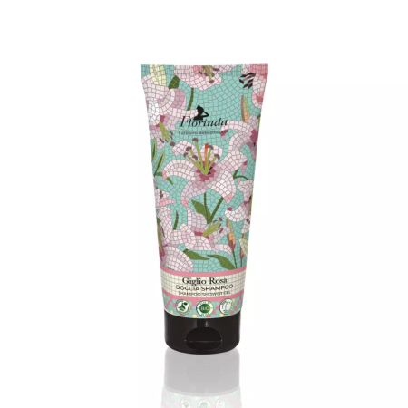 Italiensk dusj-shampo rosa lilje