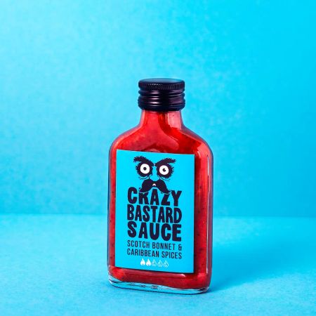 Crazy Bastard chilisaus Scotch bonnet og karibiske krydder